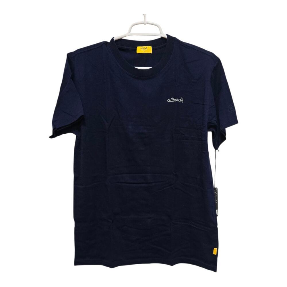 Allbirds Allgood Organic Cotton Logo T-Shirt Men’s Small Navy - Picture 1 of 8